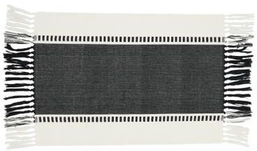 Saro Lifestyle Tassel Trimmed Stripe Placemat (Set of 4)