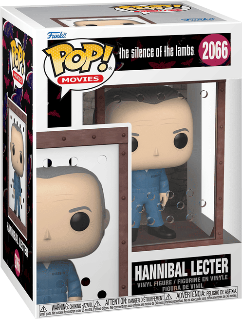 Funko Pop! Movies The Silence of the Lambs Hannibal Lecter (Prison) #2066, Official Vinyl Figure, Blue