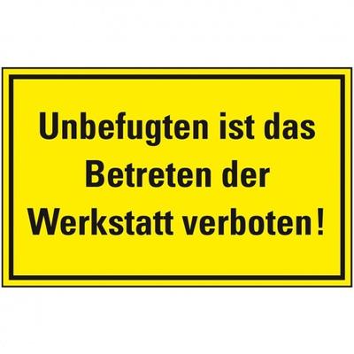 Schild I Zufahrts- und Zutrittsschild, Unbefugten ist das Betreten der.., Folie, 300x200mm