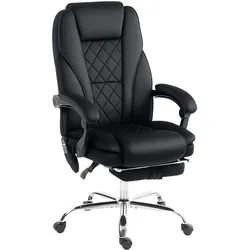 BÜROSTUHL mit Massagefunktion Schwarz