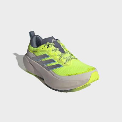 Trailrunningschuh ADIDAS PERFORMANCE "SUPERNOVA RISE 3 ATR", Herren, Gr. 43, gelb (signal grün, matte silber, blau oxide), Textil, Schuhe, für mehr Stabilität