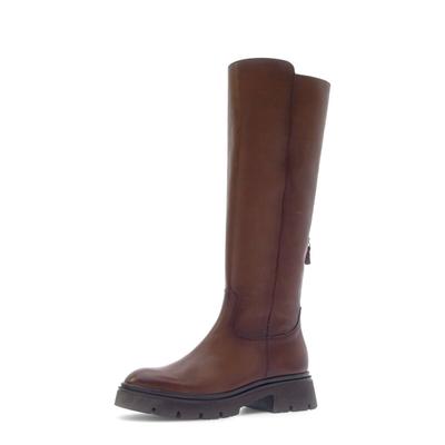 Stiefel GABOR "Sportlicher Stiefel", Damen, Gr. 42,5, dunkelbraun, Schuhe Stiefel