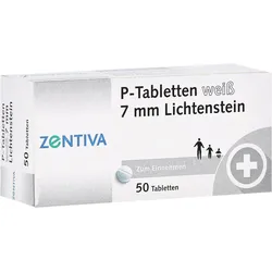 P Tabletten weiß 7 mm Teilk. 50 St