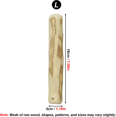 Inspire Picks Natural Coffee Wood Dog Chew Stick For Teeth Cleaning & Stress Relief l