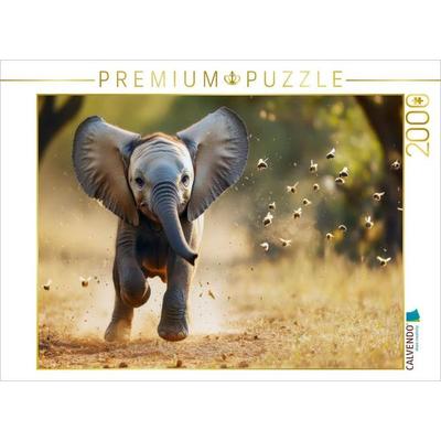 CALVENDO Puzzle Elefanten | 2000 Teile Lege-Größe 90x67cm Foto-Puzzle für glückliche Stunden, Game von , Calvendo Puzzle