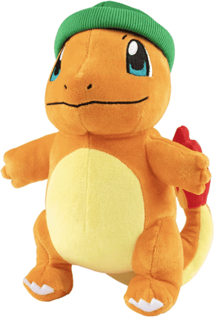 Pokemon Pokémon Charmander Plush with Beanie, 8 in/20 cm, for Kids