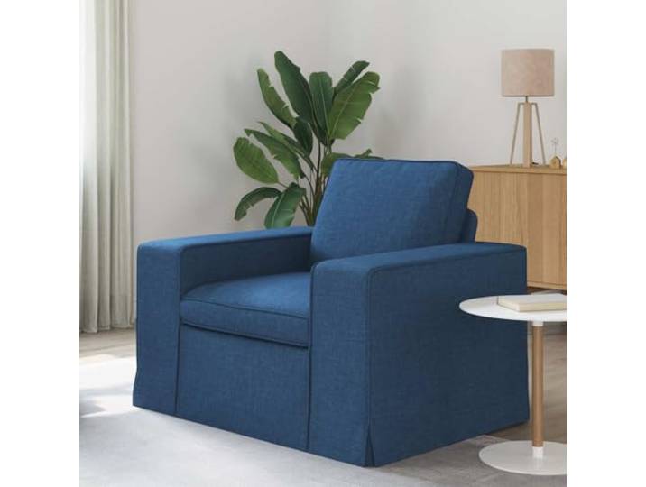Molumvel Sofa Stoff Ecksofa Blau 103 x 80 x 82 cm Sitzmöbel Metall Modulares Design, Ergonomische Polsterung, Robustes Gestell