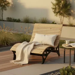 HOME DELUXE Wellenholzliege / Waldsofa TAIGA - 120 cm