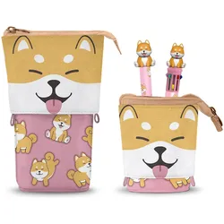 Oh My Pop!, Etui, Cute Pencil Case + 10-Colour Pen + Gel Pen Shiba