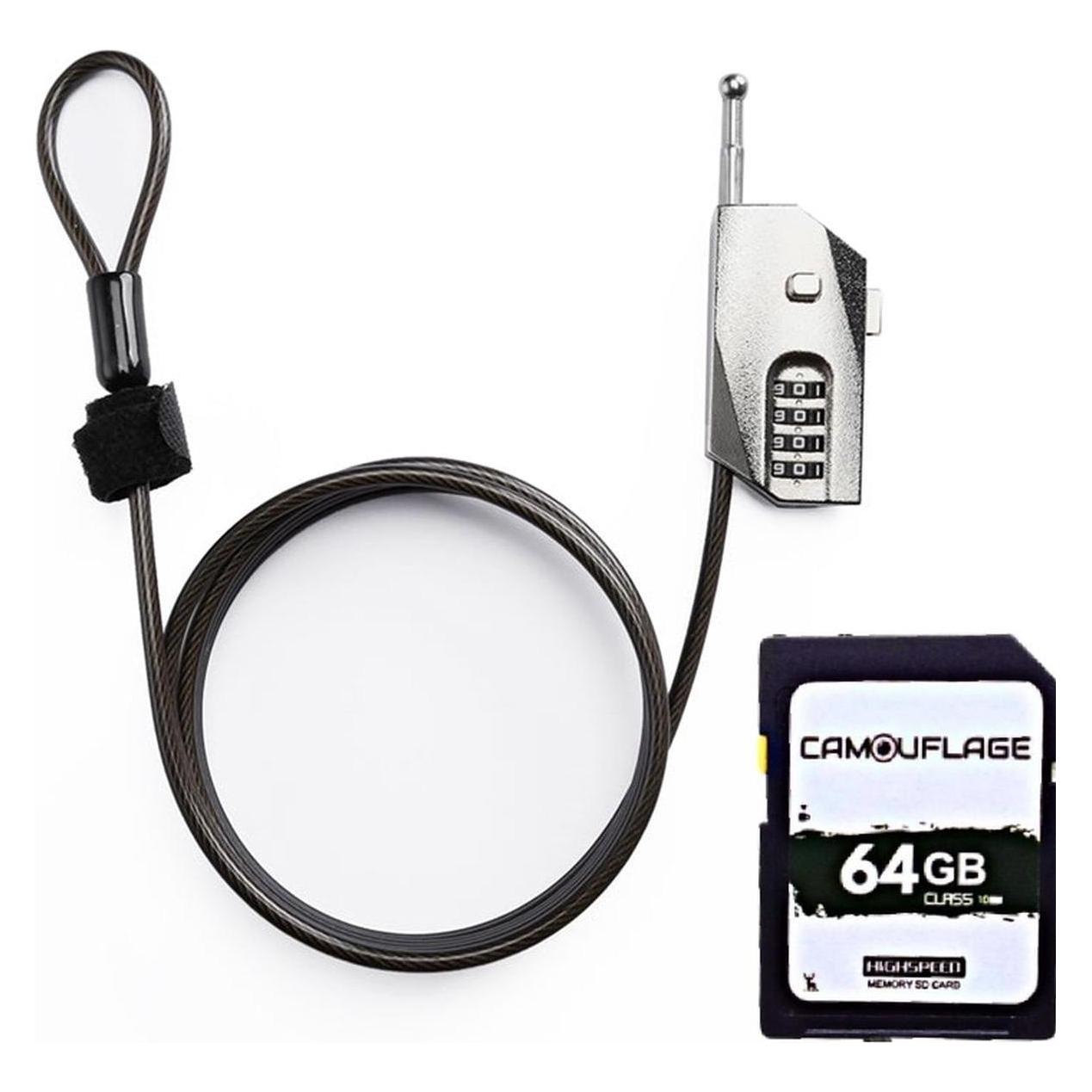 False Camouflage Trailcamera Lock + SD card combination set (12121208)
