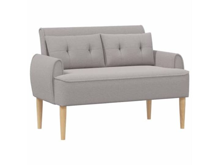 Makastle Zweisitzer mit Knopfheftung Hellgrau 117 x 67 x 77 cm Bouclé