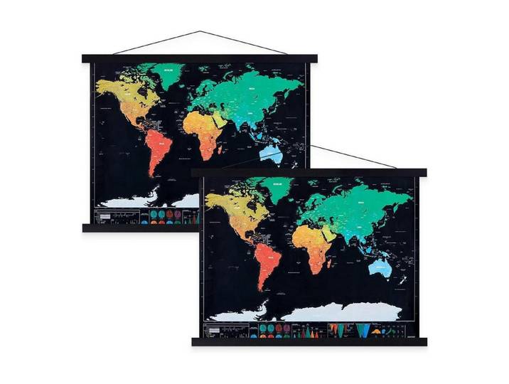 LuxusKollektion Bilderleiste Posterschiene magnetisch Holz Posterrahmen Schwarz 100cm 2 Packungen, (2 St)
