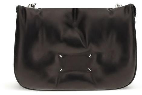 Maison Margiela Glam Slam Flap Small schwarz Kette