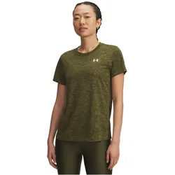 UNDER ARMOUR Tech Twist T-Shirt Damen 308 - expedition green/white XS
