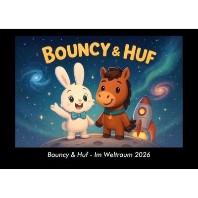Bouncy & Huf - Im Weltraum 2026 Fotokalender DIN A3