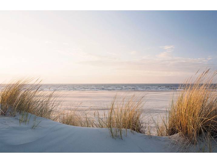 Leinwandbild BÖNNINGHOFF Wandbild DÜNEN, STRAND UND MEER 78x118 cm – Leinwandbild Keilrahmen , bunt (farbe rahmen: kein rahmen, farbe bild(er): blau, beige), B:118cm H:78cm T:1,8cm, Canvas, MDF, Bilder, Leinwandbild, auf Keilrahmen gespannt