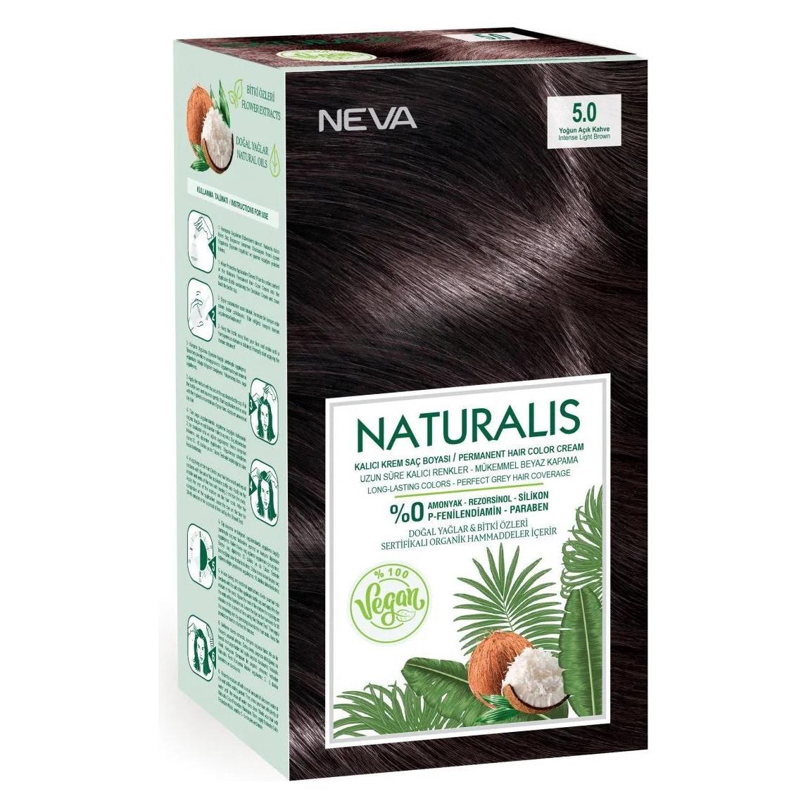Neva Naturalis Permanente Haarfarbe, 5.0 Intensives Hellbraun, 150 ml (5.0 Intensives Hellbraun) (74847928)
