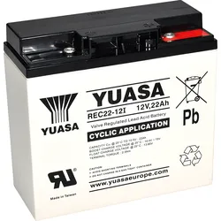 YU REC22-12 - Blei-Vlies-Akku, 12 V, 22 Ah, zyklenfest