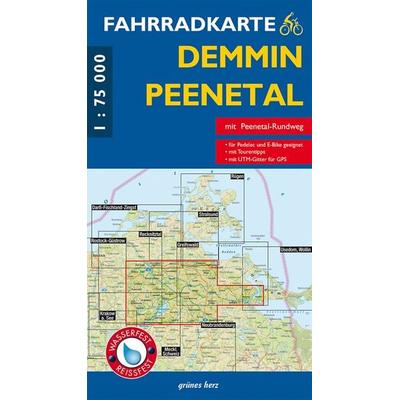 Fahrradkarte Demmin, Peenetal, Sonstige von , Grünes Herz, 978-3-86636-299-4