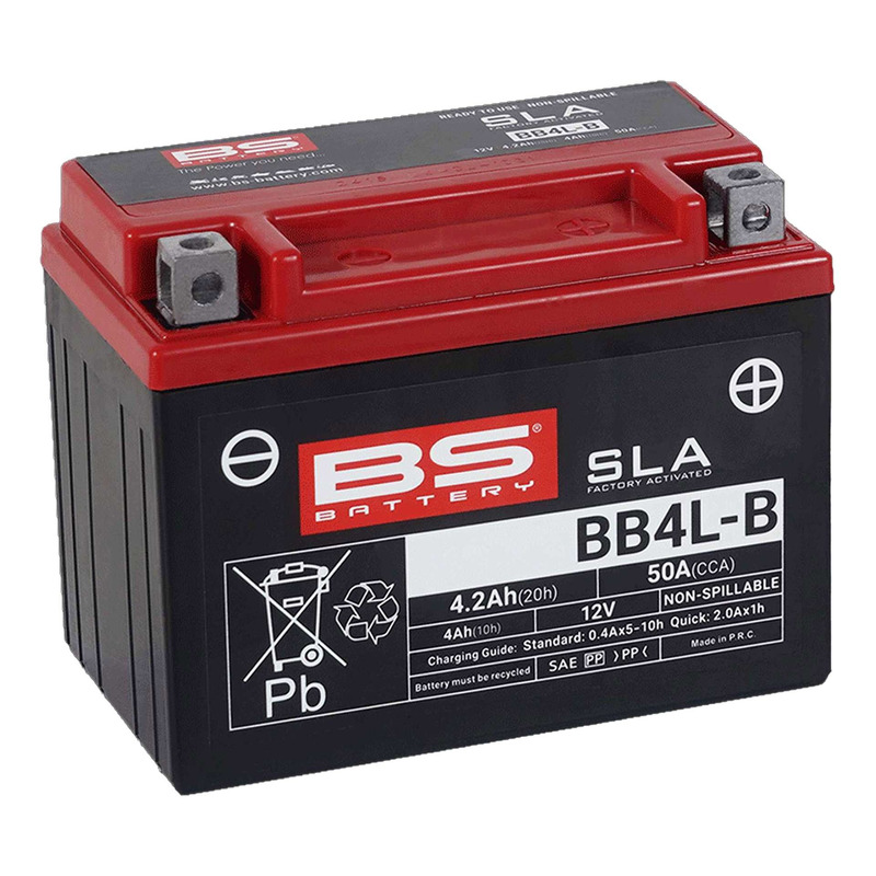 Batterie BS Battery BB4L-B 12V 4,2Ah SLA activée usine