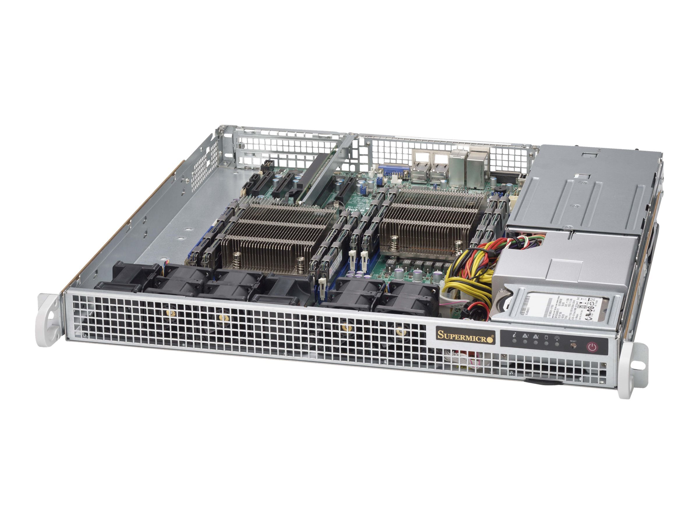 Supermicro SuperChassis 514-R407C, Rack, Server, Grau, EATX, 1U, 400 W