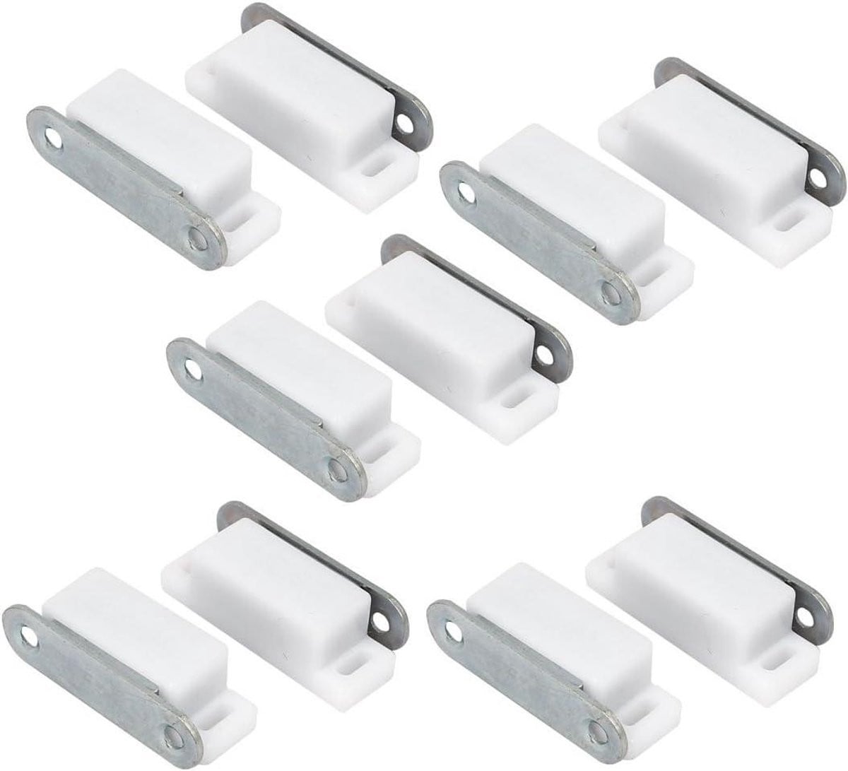Set van 10 witte magnetische kastdeurvangers voor meubels