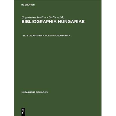 Geographica. Politico-oeconomica, Gebundene Ausgabe von , De Gruyter, 978-3-11-123396-3