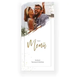 Menükarte Hochzeit: Summerbrush