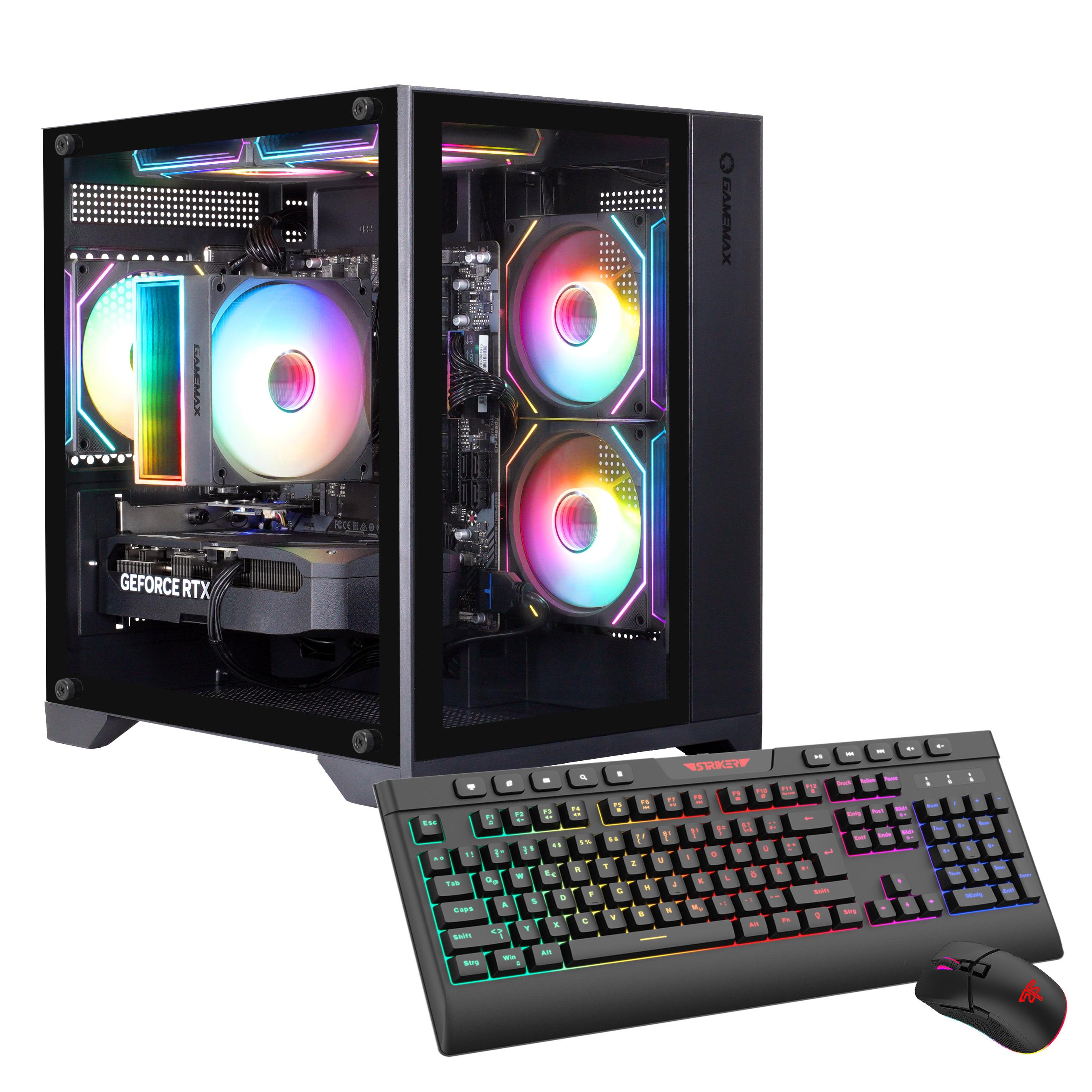 GAMEMAX Gaming-PC Infinity Mini BK 7852 AMD Ryzen 5 9600X 16GB DDR5 RAM 1TB SSD RTX 5060Ti (16GB) Windows 11