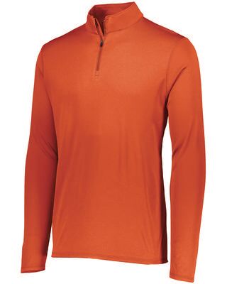 Augusta Sportswear 2785 Attain Wicking 1/4 Zip Pullover T-Shirt in Orange size 3XL   Polyester