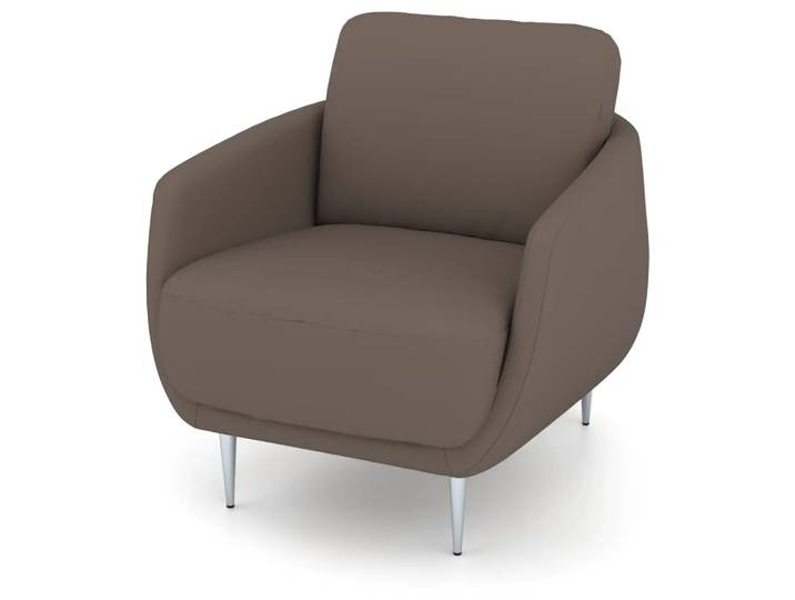 Sessel Laima Candy / Farbe: Hasel / Bezugsmaterial: Leder