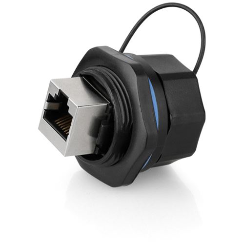 Good Connections Industrie-Steckverbinder S6 - RJ45 Durchführungskupplung, RJ45 Buchse beidseitig, Bajonett, Good Con