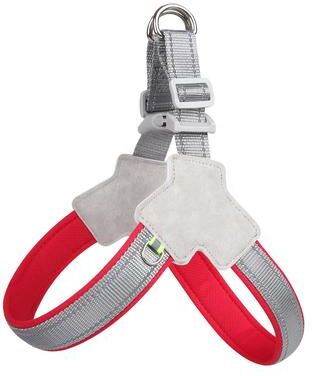 Perfect Picks Market Reflective Dog Harness For Small & Medium Dogs No Pull, Adjustable Vest For Pugs, Chihuahuas, Bulldogs & More red s