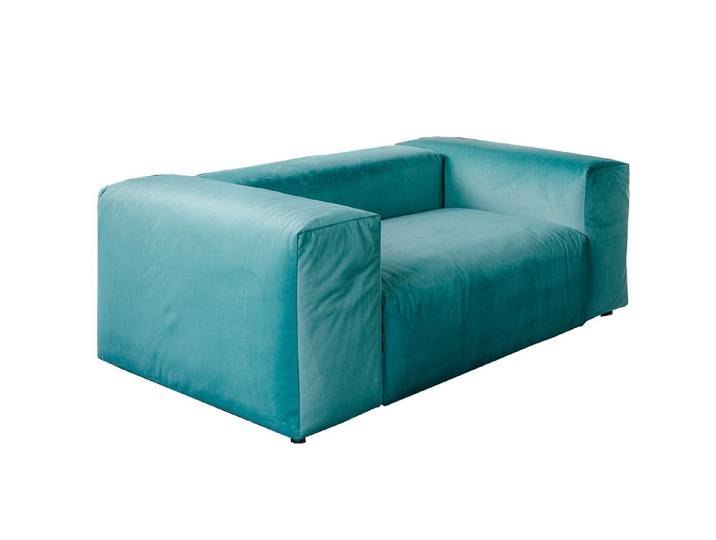 KAWOLA XXL-Sessel MIA Modularer Sessel Velvet 4-tlg. – moderner Loveseat – flexibel, Luxuriöser Samt-Bezug, weich gepolstert & flexibel stellbar