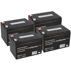 Multipower Akku E-Scooter Forca 48V 4x 12V 15Ah AGM Blei Accu