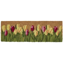 FUSSMATTE Tulpen rutschfest 25/75 cm