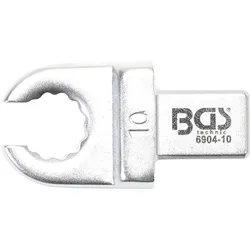 BGS Einsteck-Ringschlüssel offen 10 mm Aufnahme 9 x 12 mm - 6904-10
