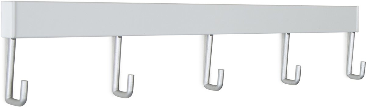 STAS Wandrek Kapstok Wit - Universeel ophangrek voor jas, tas en accessoires - 40 cm