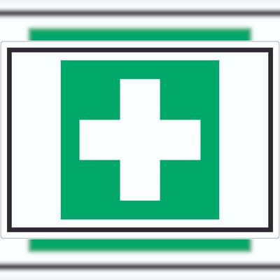HB-Druck Erste Hilfe Symbol Aufkleber A3 (297x420mm)