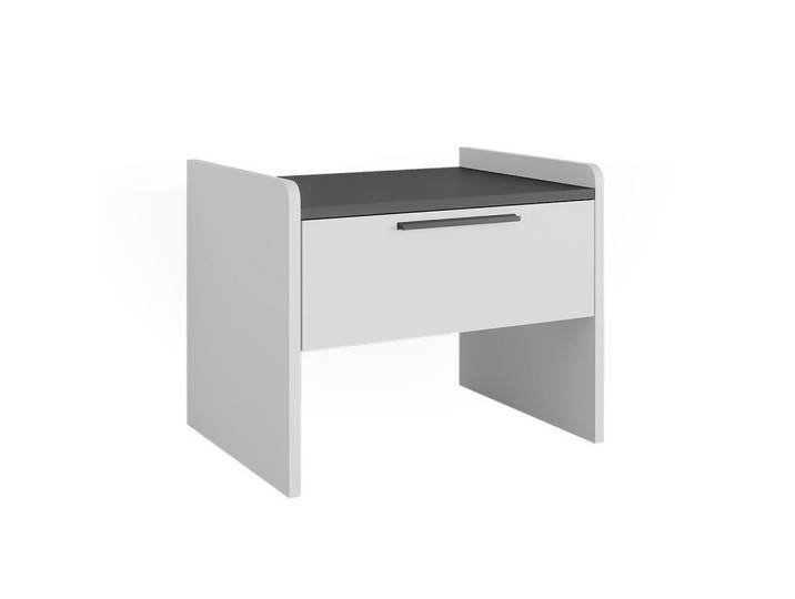 Vicco Esszimmerbank Roman Weiß 53.5 x 41.1 cm mit 1 Schublade, Holzwerkstoff, Rechteckig, 53.5x43x41.1 cm, Esszimmer, Bank, Sitzbänke