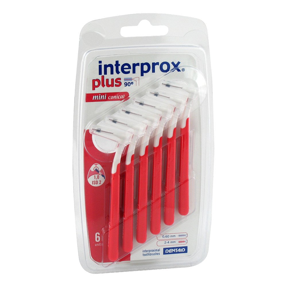 DENTAID GmbH Interprox plus mini conical rot Interdentalbürste 09096585