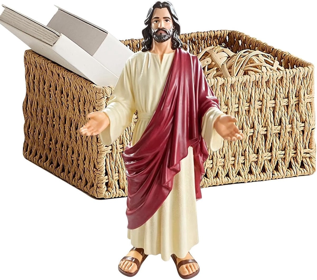 Jezus Christus Figuur - Gedetailleerd Artistiek Beeld voor Tafeldecoratie