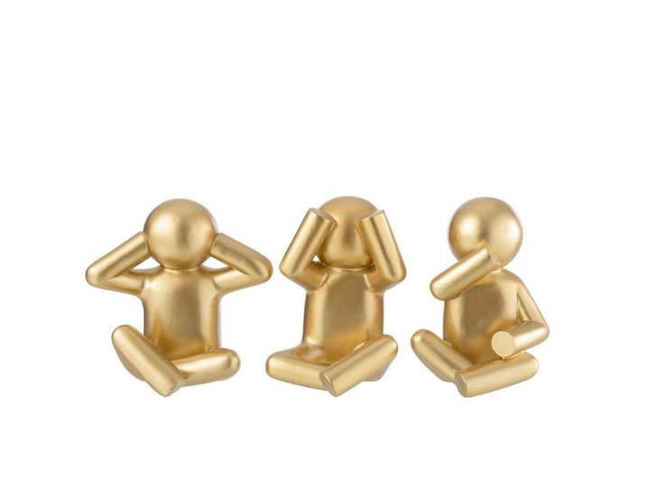 Ambia Home Dekoaffe, Goldfarben, Kunststoff, 15x25x24 cm, Dekoration, Dekofiguren & Skulpturen, Dekotiere