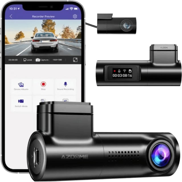 AZDome M330 Max 2CH Dashcam