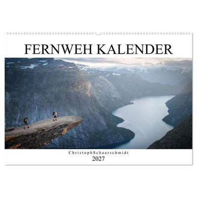 Fernweh Kalender (Wandkalender 2027 DIN A2 quer), CALVENDO Monatskalender