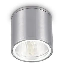 Ideal Lux Outdoor Aufbau-Downlight GUN, IP44 IK06, Ø 11cm, GU10, Aluminium / Pyrexglas IDEA-092324