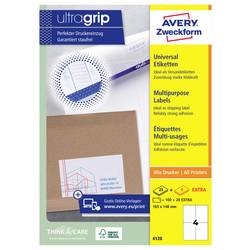 Avery-Zweckform 6120 Universal-Etiketten 105 x 148 mm Papier Weiß 120 St. Permanent haftend Tintenstrahldrucker, Laserdrucker, Farblaserdrucker, Kopierer,