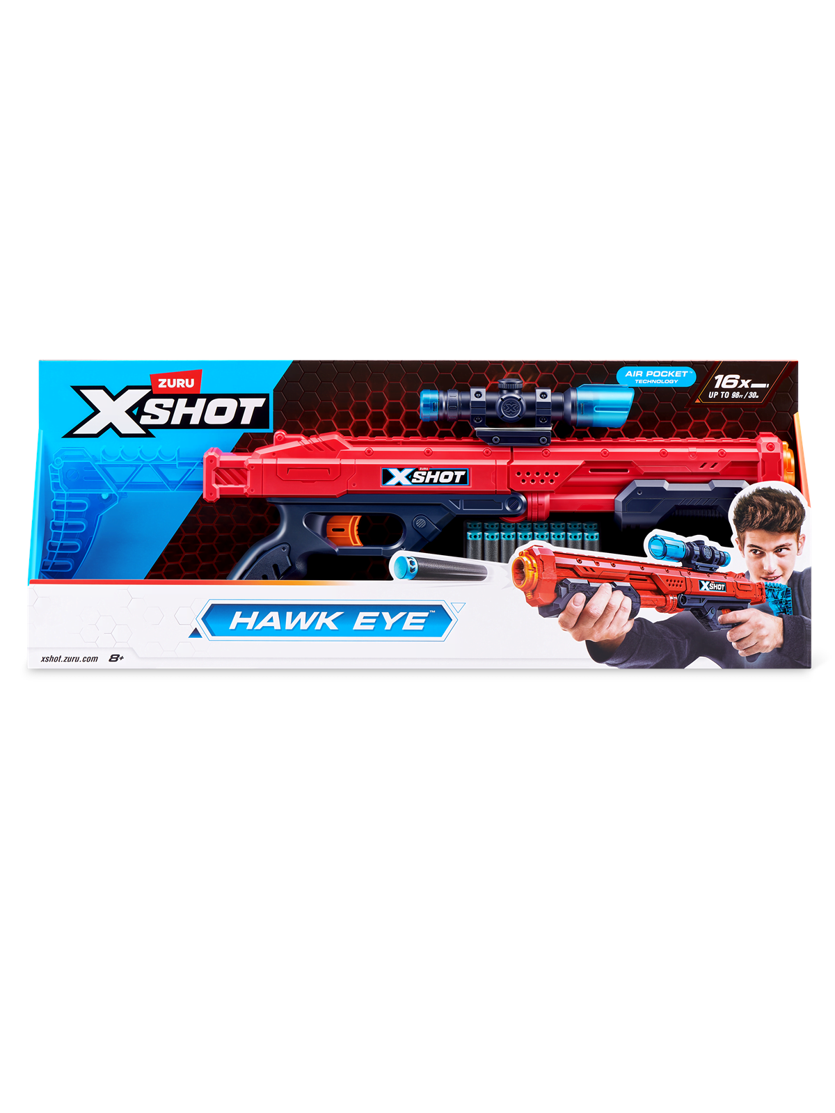 X-shot Hawk Eye(16 Darts)