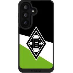 Nivocase Handyhülle für Samsung Galaxy S26 Hülle NIVOpure Case Schwarz Borussia Mönchengladbach Gladbach (Samsung Galaxy S26), Smartphone Hülle, Schwarz