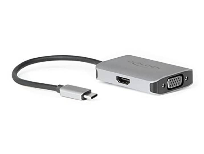 Delock USB Type-C™ Splitter (DP Alt Mode) > 1 x HDMI + 1 x VGA out